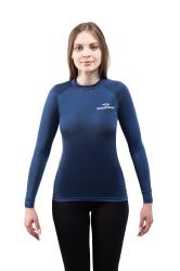 Майка лайкровая лонгслив синий