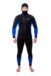 Гидрокостюм Дайвинг 7мм нейлон/нейлон черно-синий