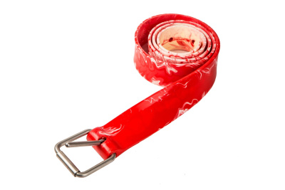 Пояс грузовой полиуретановый красный